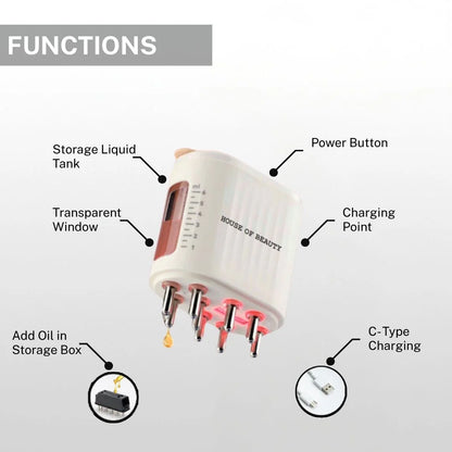 2 in 1 Electric Hair Oil Applicator and Scalp Massager